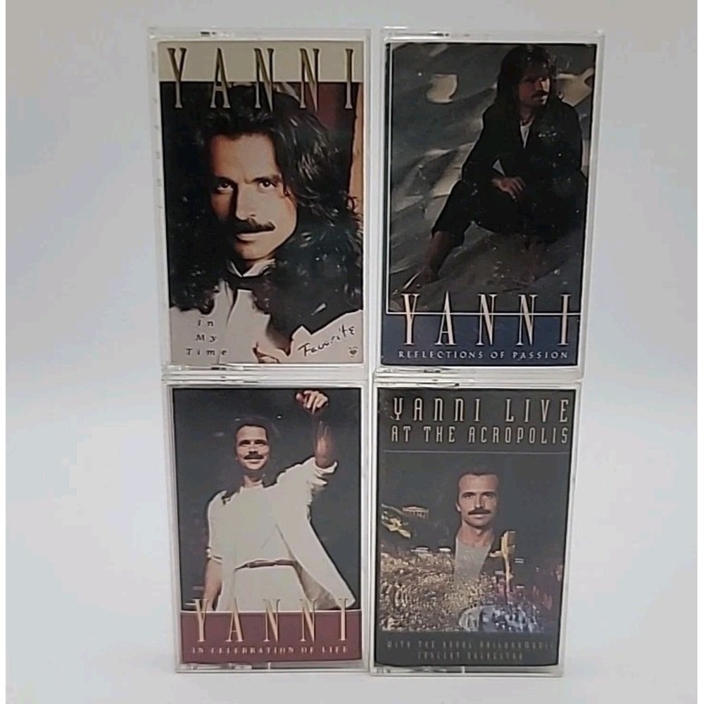 Lot Of 4 Yanni Cassette Tapes‎ Acropolis Passion Celebration My Time